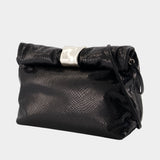 Cuff Clutch - Staud - Leather - Black