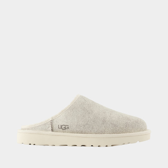 Classic Slip On Crackle Slides - UGG - Leather - Beige