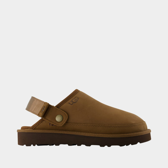 Goldencoast II Nubuck Slides - UGG - Leather - Brown