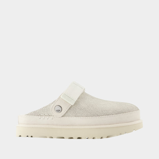 Goldenstar Crackle Slides - UGG - Leather - White