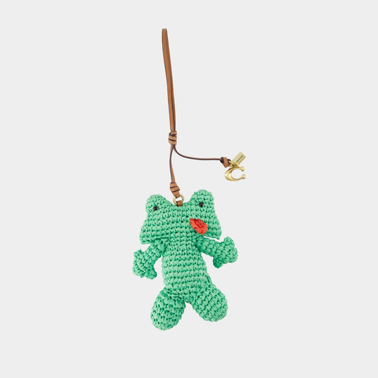 Straw Frog Charm - Coach - Acrylic - Multicolor