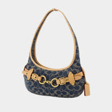 Ergo 26 Signature Belted Shoulder Bag – Coach – Denim – Blue