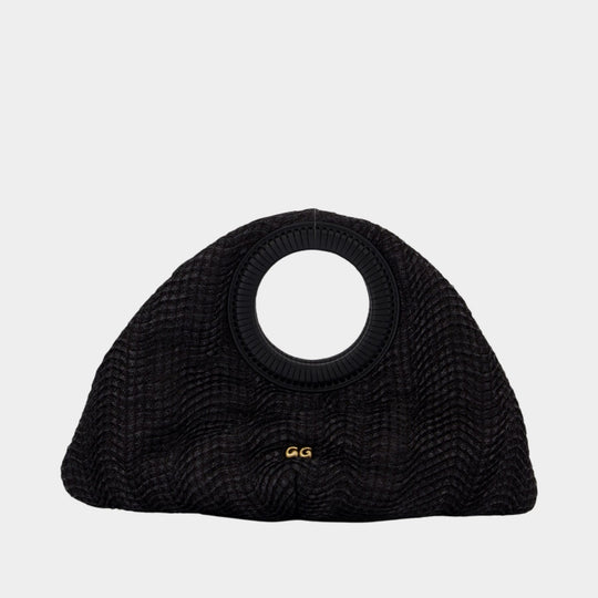 Thais Top Handle Bag - Cult Gaia - Raffia - Black