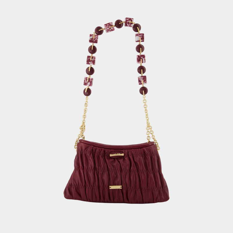 Kiraz Mini Clutch - Cult Gaia - Leather - Burgundy