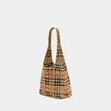 Ll Small Margate Shoulder Bag - Burberry - Raffia - Beige