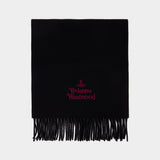 30x180 Scarf - Vivienne Westwood - Wool - Black
