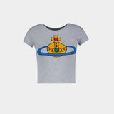 Oversized Orb Baby Peru' T-Shirt - Vivienne Westwood - Cotton - Grey