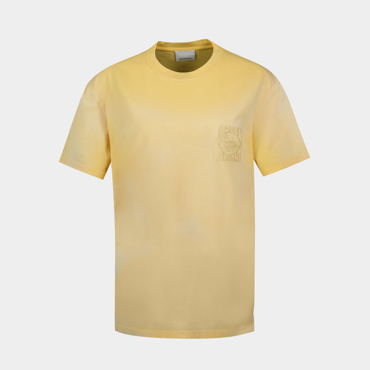 Honore Gb T-Shirt - Isabel Marant - Cotton - Yellow
