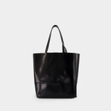 Museo Large Shopper Bag - Marni - Leather - Black