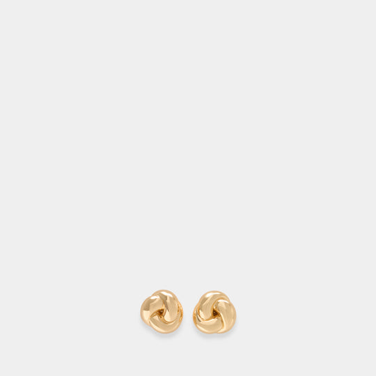 Small Knot Earrings - SELF PORTRAIT - Metal - Gold