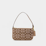 Crystal Signature Plaza Crossbody - Coach - Cotton - Beige