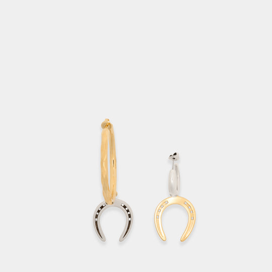 Asymmetric Gd Earrings - Isabel Marant - Metal - Multicolor