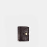 Slim Card Holder - Ganni - Synthetic - Brown