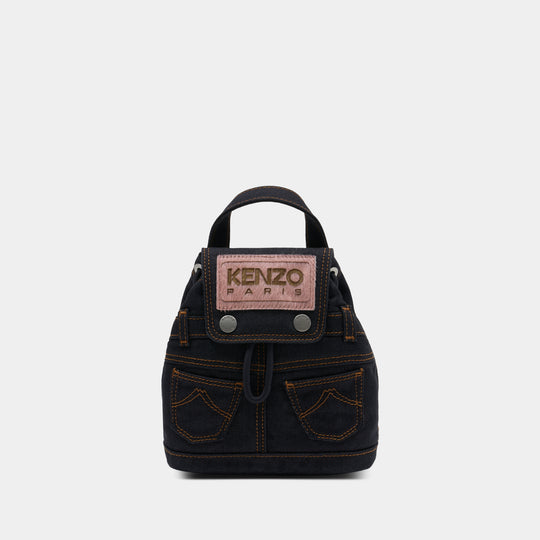 Mini Backpack - Kenzo - Cotton - Blue