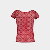 Moonogram Mesh Flock Roundneck T-Shirt - Marine Serre - Other - Red
