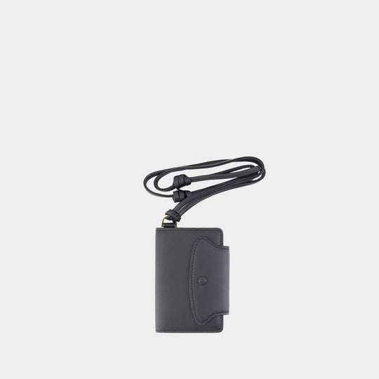 Mimi Notebook Charm - AMI Paris - Leather - Black