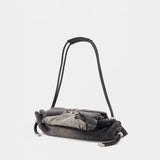 Scrunch-D Small Shoulder Bag - DIESEL - Cotton - Grey