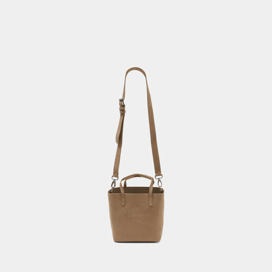 Studio Small Shopper Bag - Vivienne Westwood - Leather - Beige