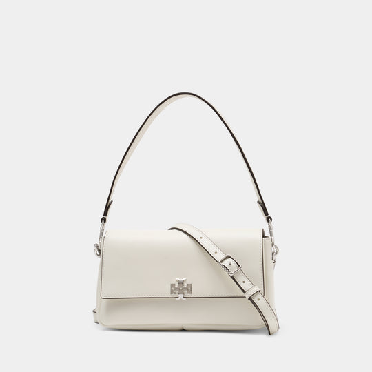 Charlie Small Shoulder Bag - Tory Burch - Leather - White