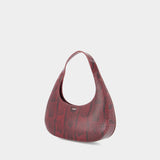 Python Loop Swipe Shoulder Bag - Coperni - Leather - Burgundy
