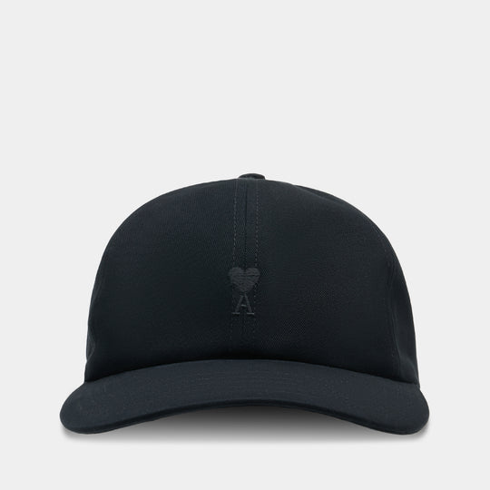 Quota Ami De Coeur Cap - AMI Paris - Cotton - Black