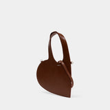 Mini Heart Shoulder Bag - Coperni - Leather - Brown