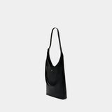 Large Melt Leather Shoulder Bag - Courreges - Leather - Black