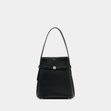 Belted Bucket Purse - TOTEME - Leather - Black