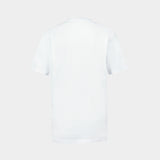 Writing Embroidery T-Shirt - Versace - Cotton - White