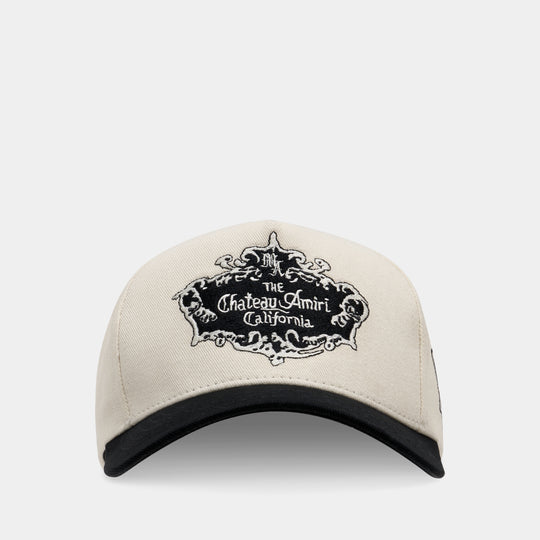 Chateau Crest Cap - Amiri - Cotton - White