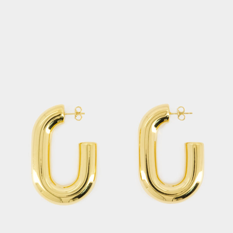 Xl Link Hoops Earrings - Rabanne - Metal - Gold