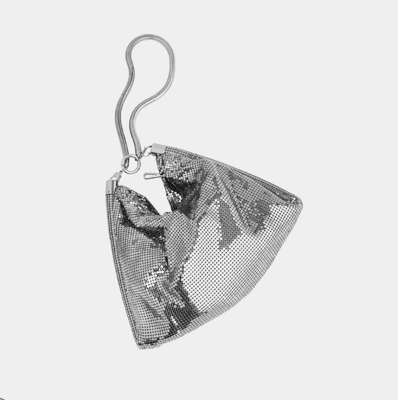 Pixel Tube Small Hobo Bag - Paco Rabanne - Tissu - Silver