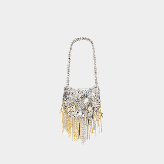 Nano Moon Shoulder Bag - Rabanne - Metal - Silver/Gold