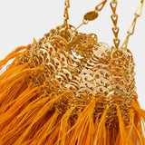 Gradient Fringes Bag - Rabanne - Raphia - Orange