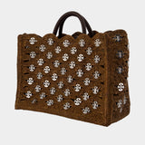 Shopper Bag - Rabanne - Raffia - Brown