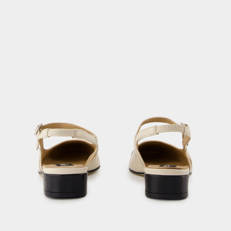 Oceano Flat Shoes - Carel - Leather - Beige