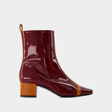 Audrey Boots - Carel - Patent Leather - Camel