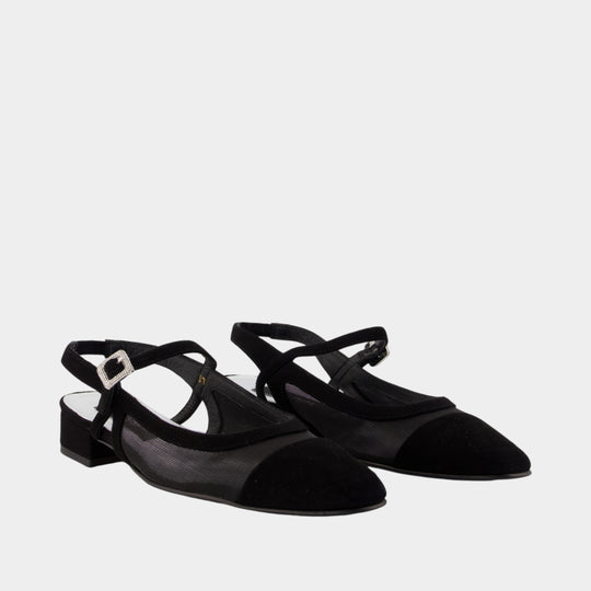 Oceanight2  Ballerina Flat Shoes - Carel - Leather - Black