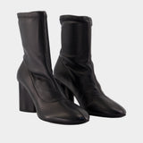 Lucia ankle boots - Carel - Leather - Black