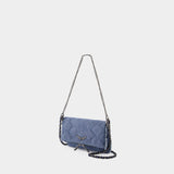 Rock Nano Xl Glitter Crossbody - Zadig & Voltaire - Denim - Blue