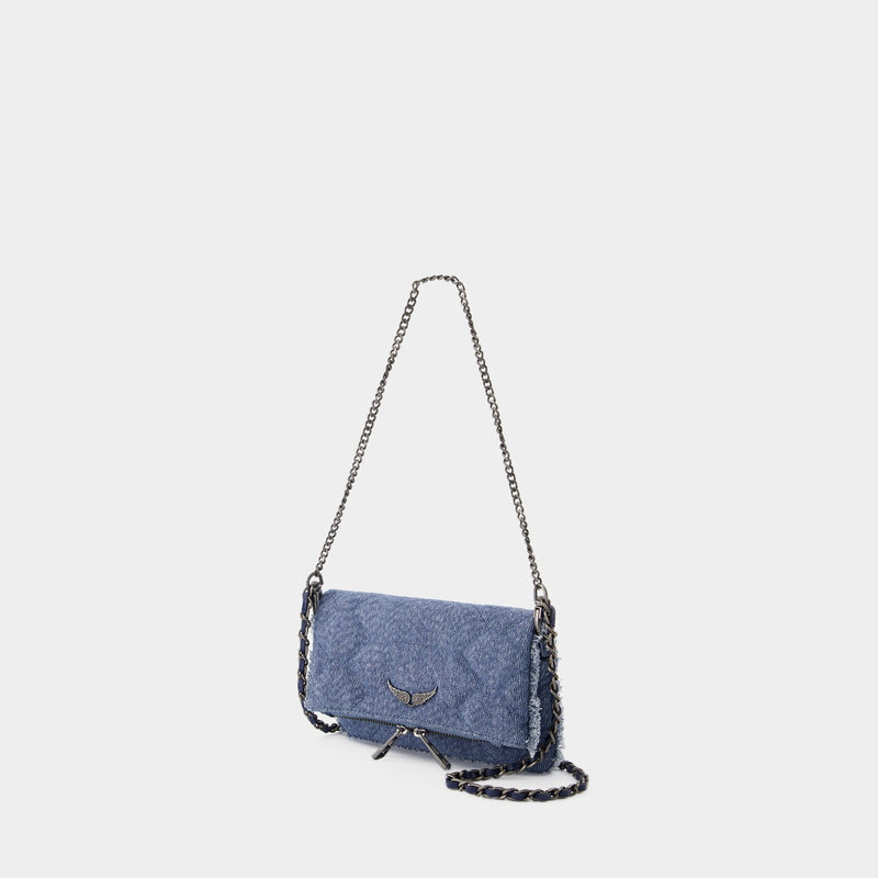 Rock Nano Xl Glitter Crossbody - Zadig & Voltaire - Denim - Blue