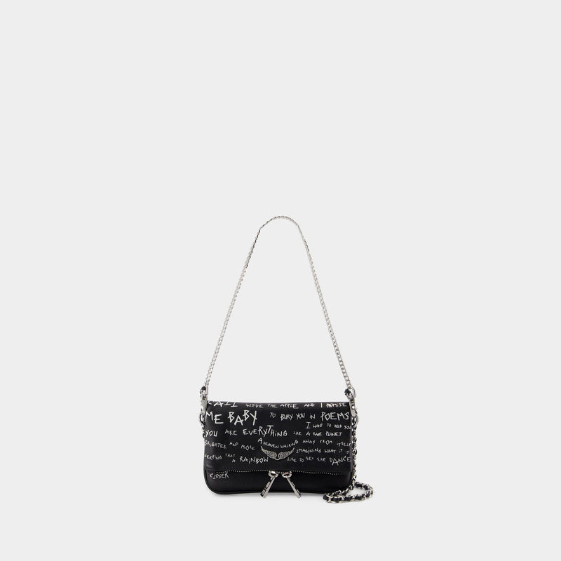 Rock Nano Graffiti Crossbody - Zadig & Voltaire - Leather - Black