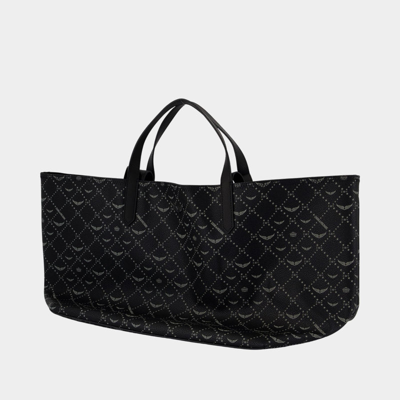 Z Xl Monogram Shopper Bag - Zadig & Voltaire - Synthetic - Black
