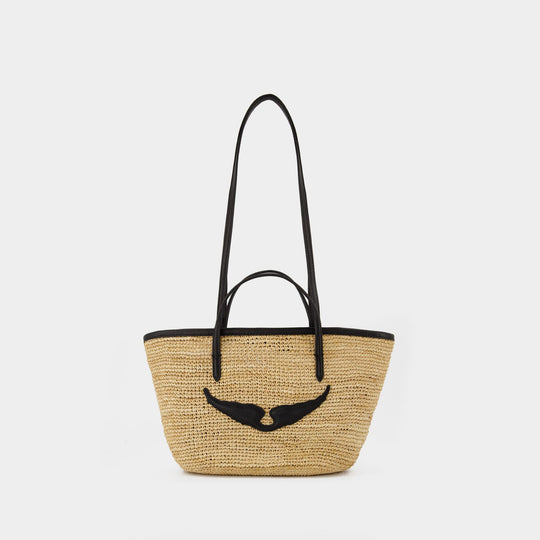 Le Mini Wings shopping bag - Zadig & Voltaire - Raphia - Beige
