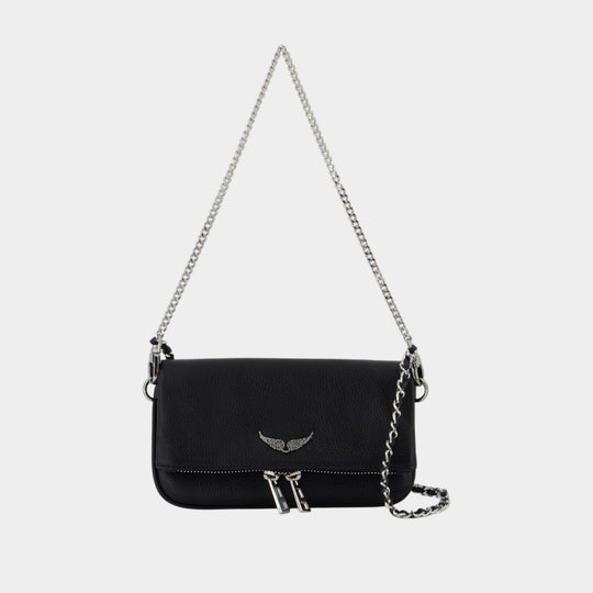 Rock Nano Wallet On Chain - Zadig & Voltaire - Leather - Black