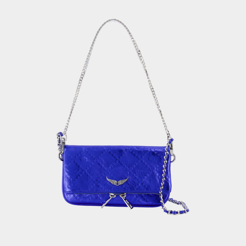 Rock Nano Wallet On Chain - Zadig & Voltaire - Leather - Blue
