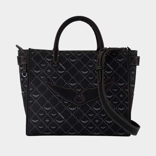 Angel Monogram Bag - Zadig & Voltaire - Synthetic - Black