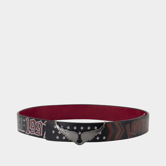 Rock Reversible Belt - Zadig & Voltaire - Leather - Black