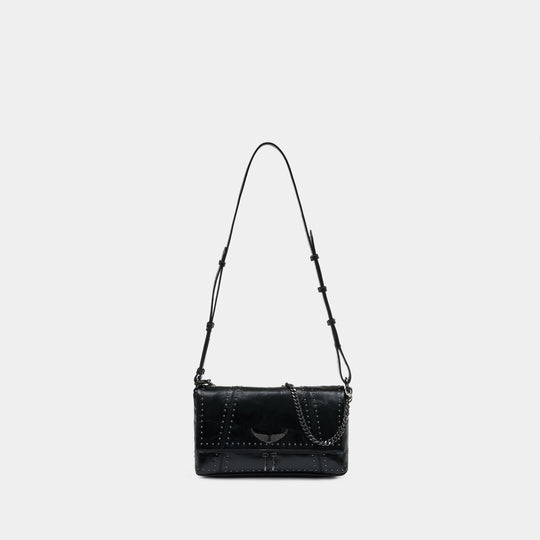 Rocky II Vintage Shoulder Bag - Zadig & Voltaire - Leather - Black