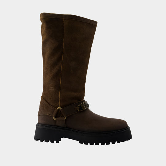 Angie Boots - Zadig & Voltaire - Leather - Brown